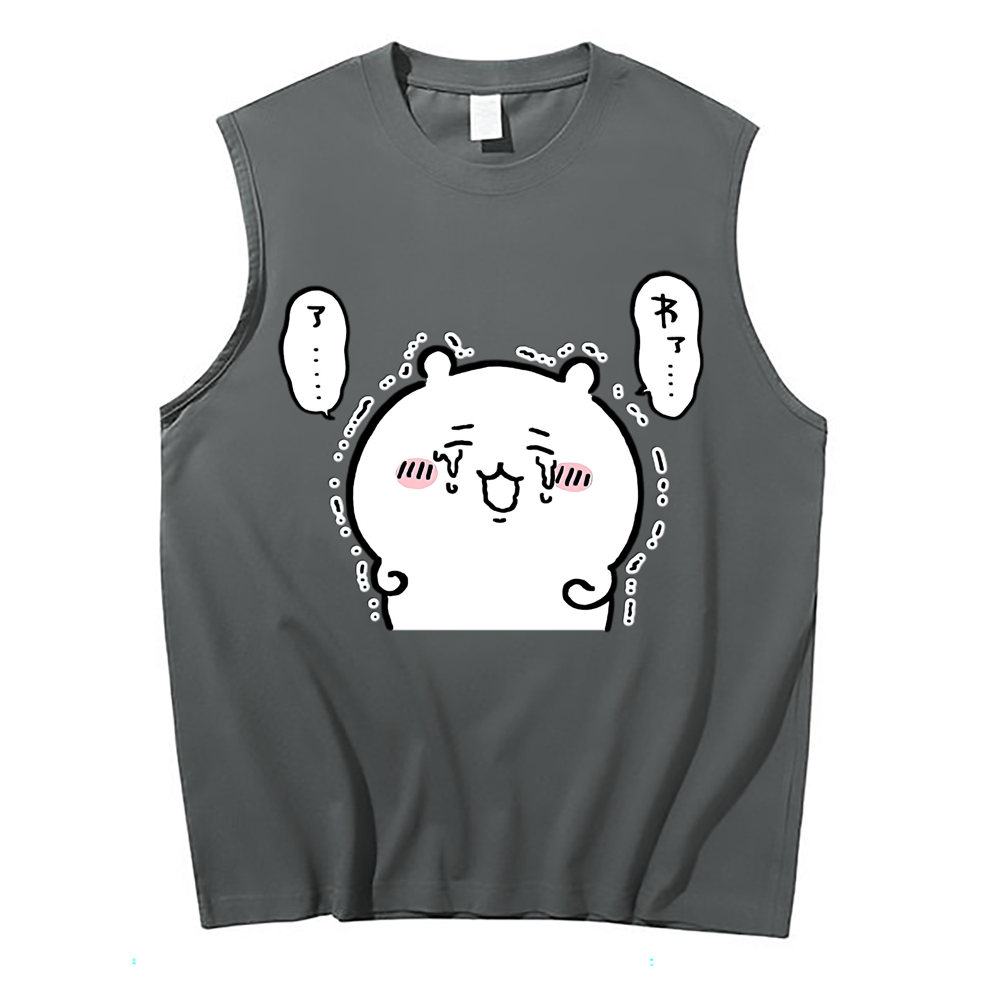（画像用） ちいかわ ちいかわ Chii-kawa chiikawa コットン100％タンクトップ（フロントプリント）